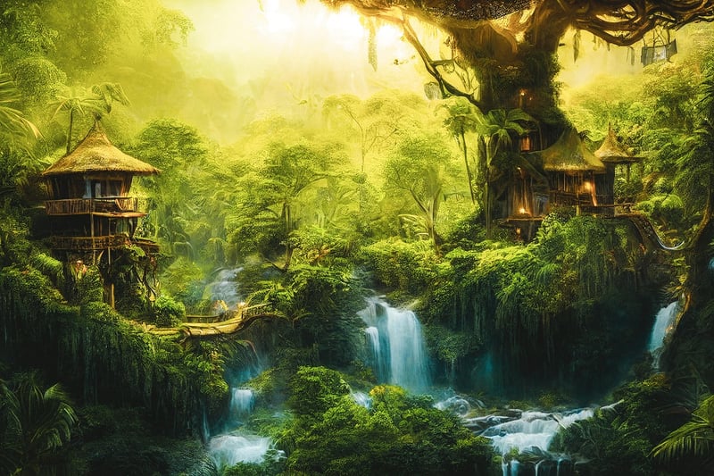 Treehouse in the woods
